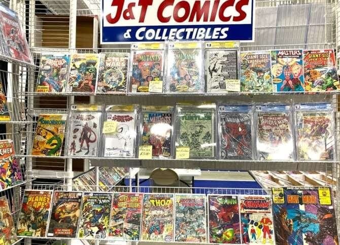 J&T Comics comic book store in St Clair Shores, Michigan