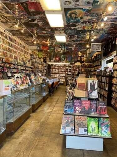 Mega City One comic book store in Los Angeles, California