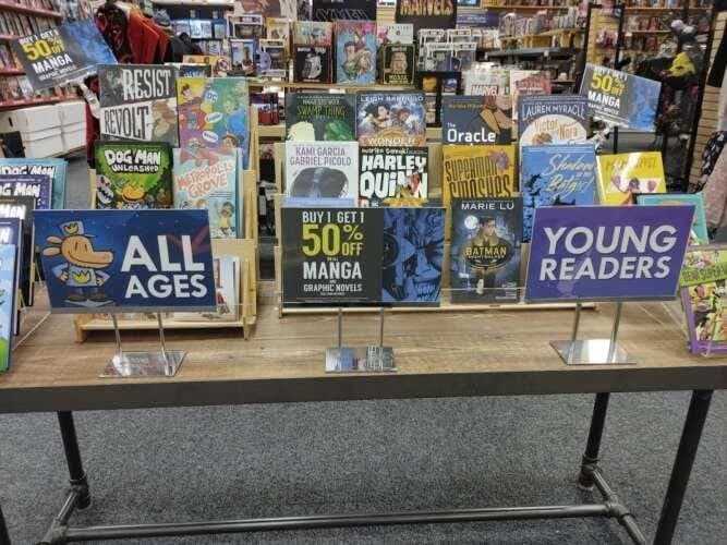 Newbury Comics comic book store in Kingston, Massachusetts