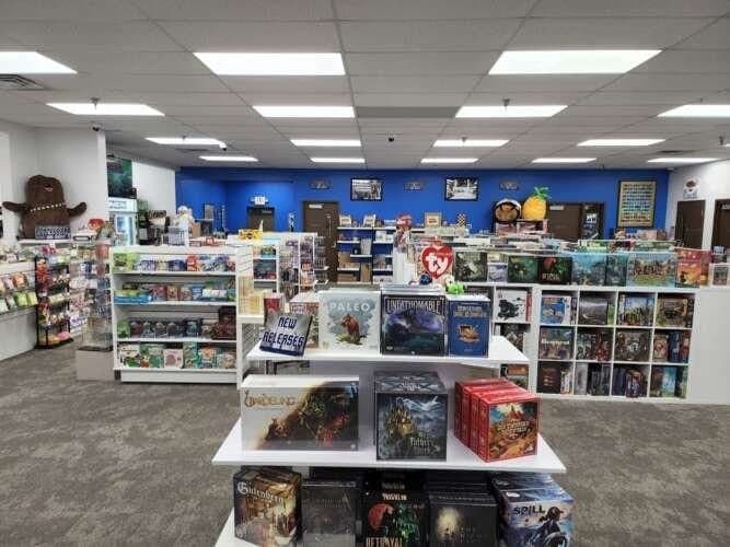 The Gamers Den comic book store in Cambridge, Minnesota