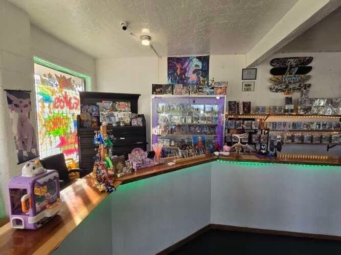 B&B'S Boundless Bazzar comic book store in Crescent City, California