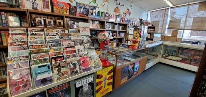 Bob's Hobbies & Collectibles comic book store in Springfield, Massachusetts