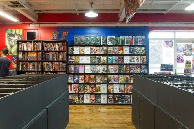 Comic Hero University comic book store in Fullerton, California