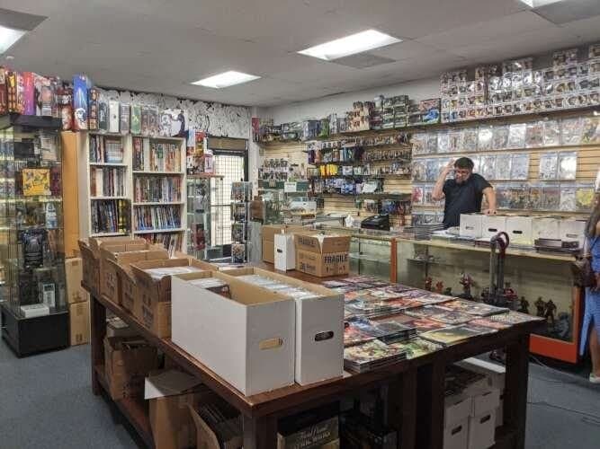 D J's Universal Comics comic book store in Studio City, California