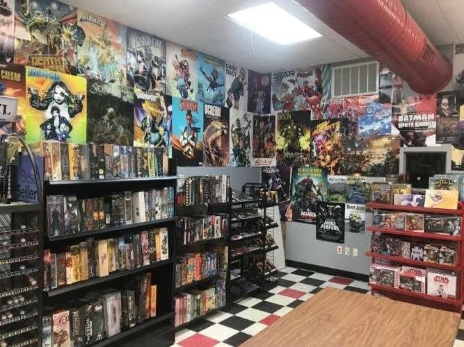 Galactic Games and Things comic book store in Olney, Illinois