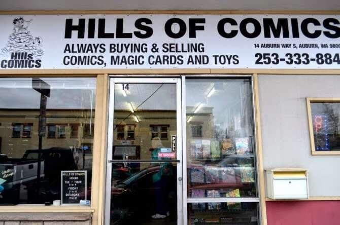 Hills of Comics comic book store in Auburn, Washington