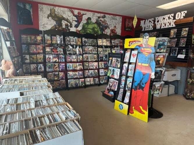 Mac's Heroes & Villains Comics & Collectibles comic book store in Matthews, North Carolina