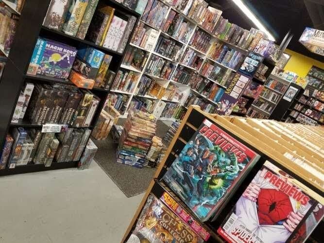Parker Banner Kent and Wayne comic book store in Cornelius, North Carolina
