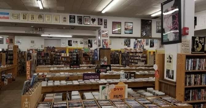 Recycled Books Records CDs comic book store in Denton, Texas