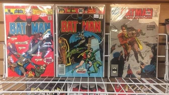Rock Bottom Comics comic book store in Columbia, Missouri