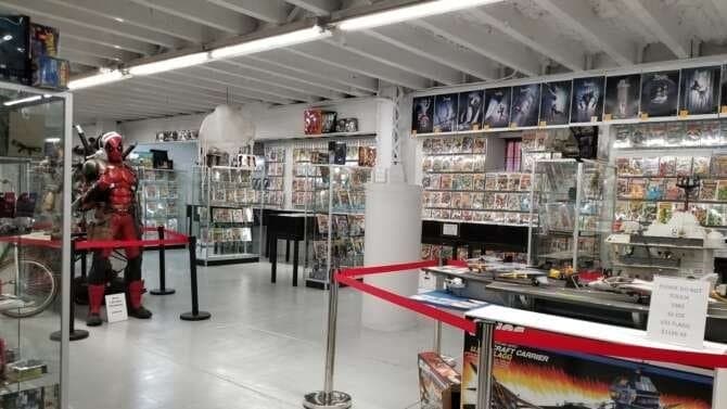 The Batcave Comics and Toys comic book store in Santa Rosa, California