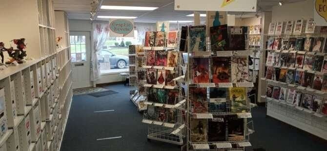 The Laughing Shield Comic Shop comic book store in North Attleborough, Massachusetts