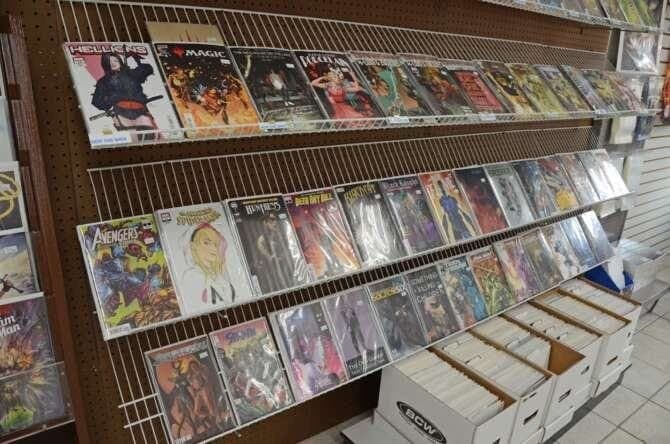 Under Dark Adventures & Treasures comic book store in Momence, Illinois