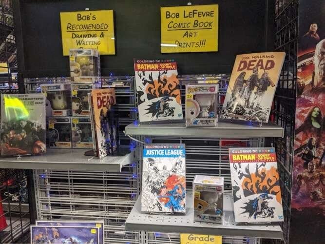 Comic book store in Alpena Bob's Bullpen