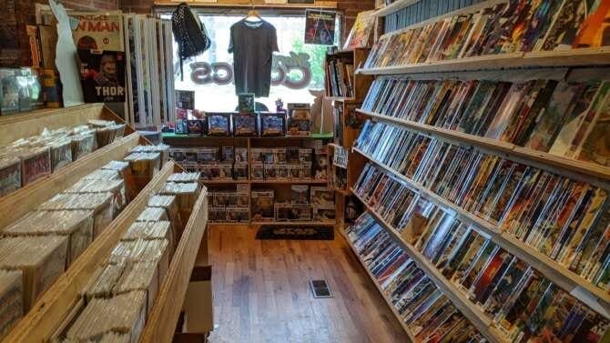Comic book store in Asheville Morgan's Comics