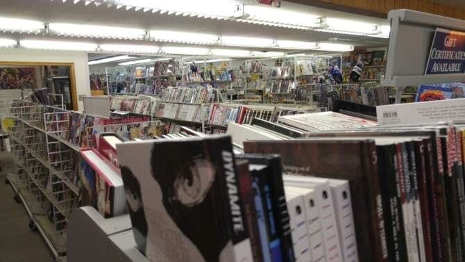 Comic book store in Fargo Comic Junction