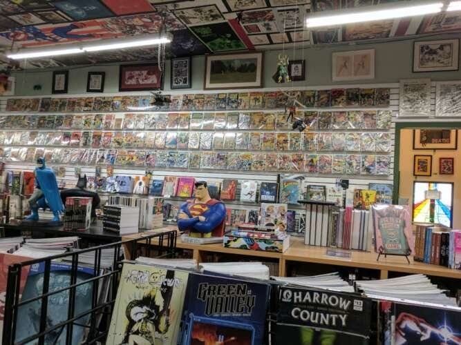 Comic book store in Burbank House of Secrets