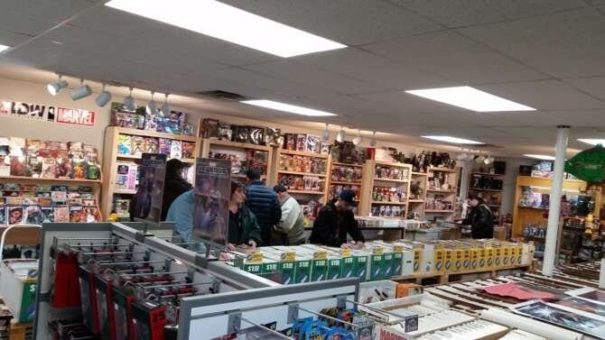 Comic book store in Kalamazoo Rocket Comics