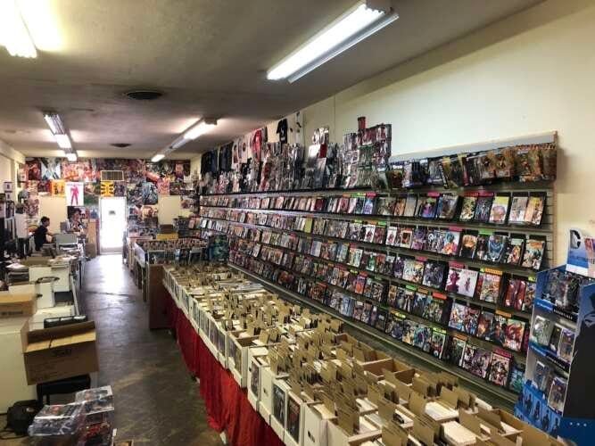 Comic book store in Bakersfield Mega City 2