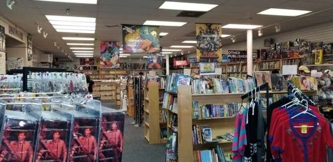 Comic book store in Houston Bedrock City Comic Co