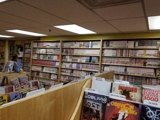 Comic book store in Boston Comicopia