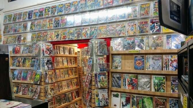 Comic book store in Stockbridge Media Mania