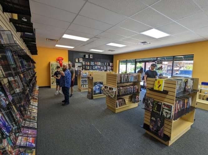 Comic book store in Greenville Nostalgia Newsstand