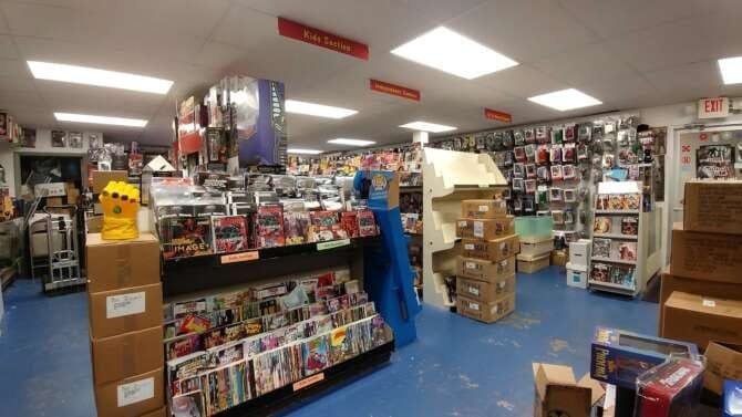 Comic book store in Charlotte Rebel Base Comics & Toys