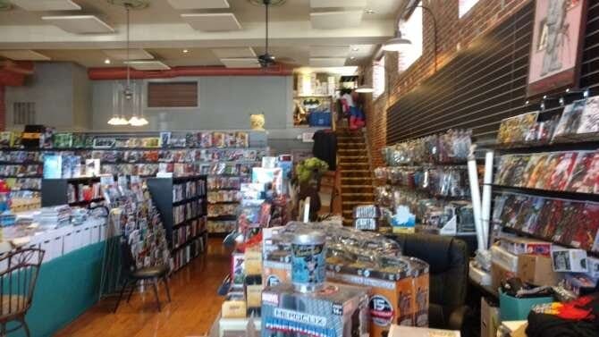 Comic book store in Griffin Bunjee's Comics Comic book store in Griffin Bunjee's Comics