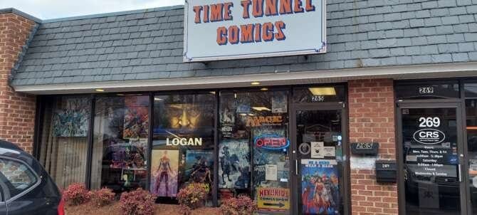 Comic book store in Hickory Time Tunnel Comics