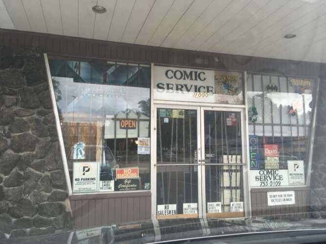 Comic book store in Springfield Comic Service
