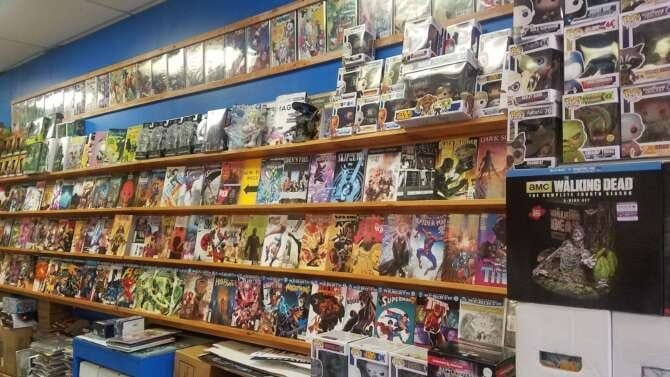 Comic book store in Trenton Comic Lair