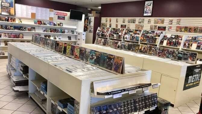 Comic book store in North Syracuse Comix Zone