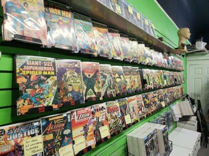 Comic book store in Kokomo Comics Cubed