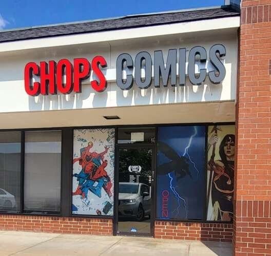 Comic book store in Lawrence Chops Comics