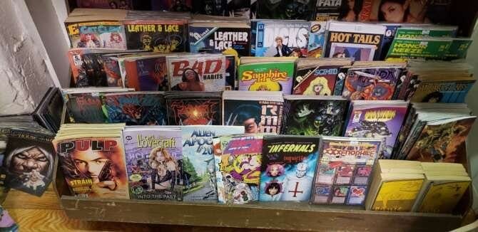 Comic book store in Rochester Comics Etc.