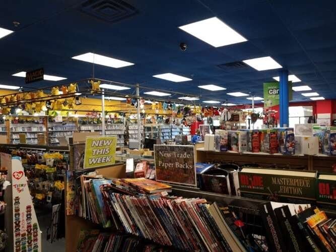 Comic book store in Fayetteville Vintage Stock Comic book store in Fayetteville Vintage Stock