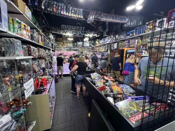 Comic book store in Rochester Midwest Vintage Toys