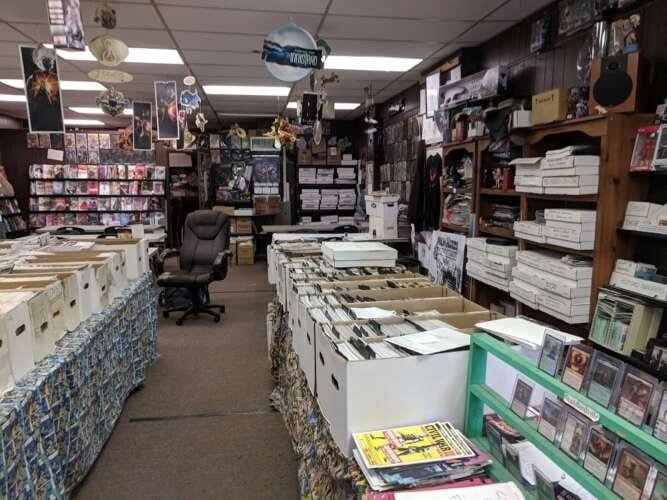 Comic book store in Troy Aquilonia Comics
