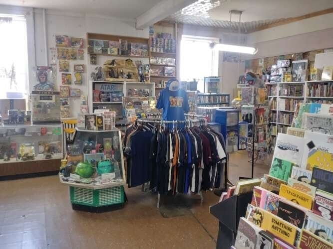 Comic book store in Athens Bizarro-Wuxtry Comics Toys & Stuff