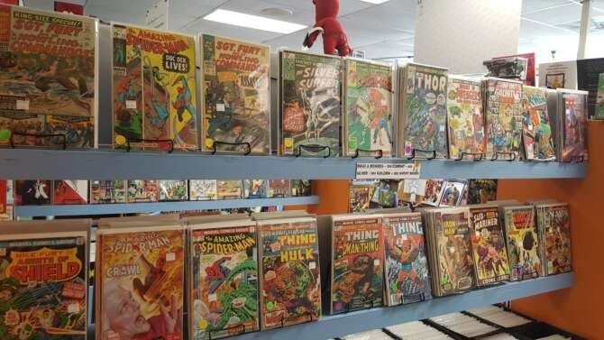 Comic book store in Clayton Pauper's Book & More
