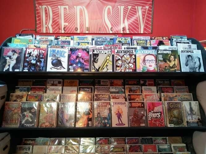 Comic book store in Merced Red Sky Comics
