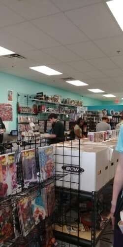 Comic book store in Surprise Surprise Comics