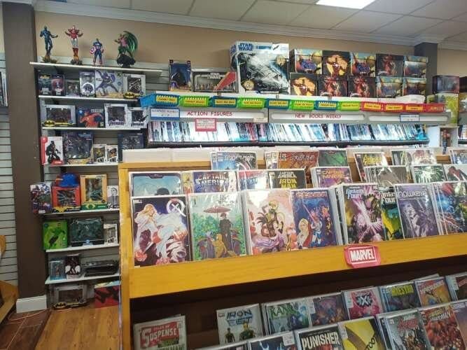Comic book store in Lawrenceville Galactic Quest