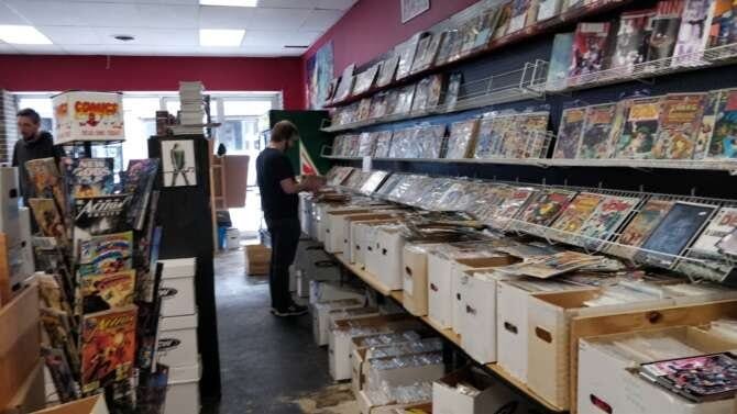 Comic book store in Port Jervis Haven for Heroes inc