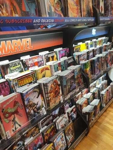Comic book store in Boston Newbury Comics Boston Massachusetts