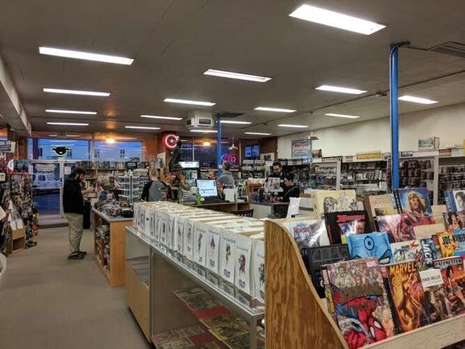 Comic book store in Greenville Borderlands Comics and Games