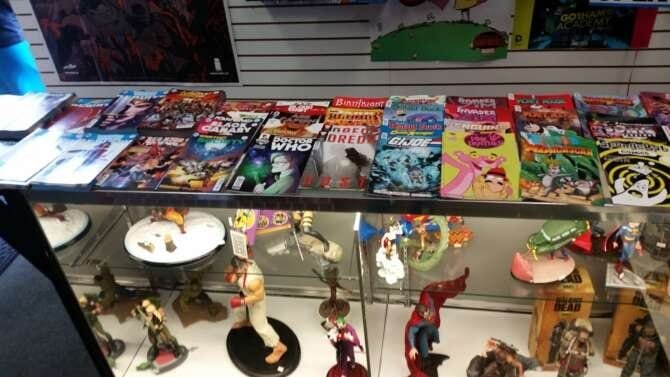 Comic book store in El Paso Asylum Comics