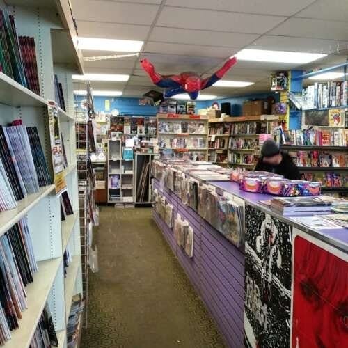 Comic book store in Buffalo Queen City Book Store