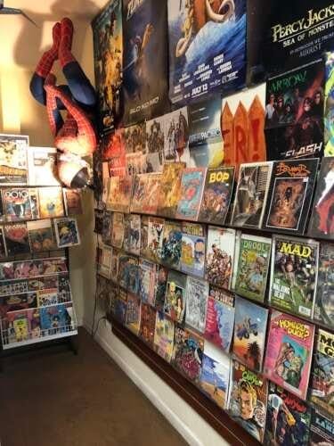 Comic book store in Fullerton Comic Book Hideout